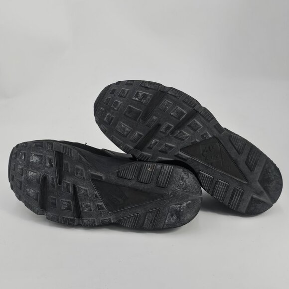 NIKE 318429-003 TRIPLE BLACK AIR HUARACHEUS MENS SNEAKERS SIZE 10 - Picture 4 of 5